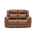 Darlington Recliner Sofa - 2 Seater - Warm Tan - Fabric