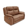 Darlington Recliner Sofa - 2 Seater - Warm Tan - Fabric