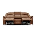 Darlington Recliner Sofa - 3 Seater - Warm Tan - Fabric