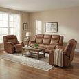 Darlington Recliner Sofa Suite - 3+1+1 Seater - Warm Tan - Fabric