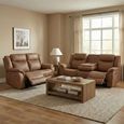 Darlington Recliner Sofa Suite - 3+2 Seater - Warm Tan - Fabric