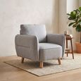 Georgia Armchair - Light Grey - Fabric