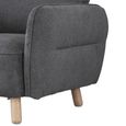 Georgia Armchair - Dark Grey - Fabric