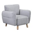 Georgia Armchair - Light Grey - Fabric