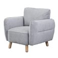 Georgia Armchair - Light Grey - Fabric