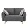 Georgia Sofa - 2 Seater - Dark Grey - Fabric