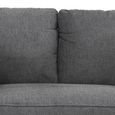 Georgia Sofa - 2 Seater - Dark Grey - Fabric