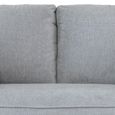 Georgia Sofa - 2 Seater - Light Grey - Fabric