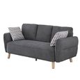 Georgia Sofa - 3 Seater - Dark Grey - Fabric