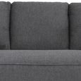Georgia Sofa - 3 Seater - Dark Grey - Fabric