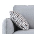 Georgia Sofa - 3 Seater - Light Grey - Fabric