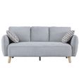 Georgia Sofa Suite - 3+2 Seater - Light Grey - Fabric
