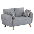 Georgia Sofa Suite - 3+2 Seater - Light Grey - Fabric