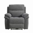 Harrow Electric Recliner Armchair - Dark Grey - Fabric