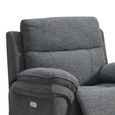 Harrow Electric Recliner Armchair - Dark Grey - Fabric
