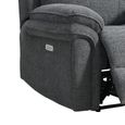 Harrow Electric Recliner Armchair - Dark Grey - Fabric