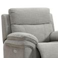 Harrow Electric Recliner Armchair - Light Grey - Fabric