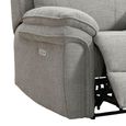 Harrow Electric Recliner Armchair - Light Grey - Fabric