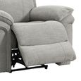 Harrow Electric Recliner Armchair - Light Grey - Fabric