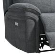 Harrow Electric Recliner Sofa - 2 Seater - Dark Grey - Fabric