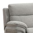 Harrow Electric Recliner Sofa - 3 Seater - Light Grey - Fabric