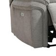 Harrow Electric Recliner Sofa - 3 Seater - Light Grey - Fabric