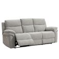 Harrow Electric Recliner Sofa Suite - 3+2 Seater - Light Grey - Fabric