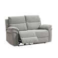 Harrow Electric Recliner Sofa Suite - 3+2 Seater - Light Grey - Fabric