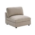 Haven Armless Chair - Biscuit - Fabric