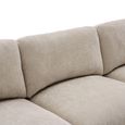 Haven Modular Sofa Suite - 3 Seater - with Footstool - Biscuit - Fabric