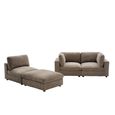 Haven Modular Sofa Suite - 3 Seater - with Footstool - Hazelnut - Fabric