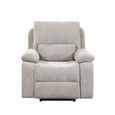 Knightsbridge Electric Recliner Armchair - Fossil - Fabric