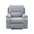 Knightsbridge Electric Recliner Armchair - Granite - Fabric