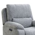 Knightsbridge Electric Recliner Armchair - Granite - Fabric