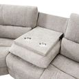 Knightsbridge Electric Recliner Corner Sofa - with Storage Console - Fossil - Fabric