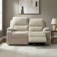 Knightsbridge Electric Recliner Sofa - 2 Seater - Fossil - Fabric