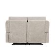 Knightsbridge Electric Recliner Sofa - 2 Seater - Fossil - Fabric