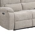 Knightsbridge Electric Recliner Sofa - 2 Seater - Fossil - Fabric