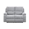 Knightsbridge Electric Recliner Sofa - 2 Seater - Granite - Fabric