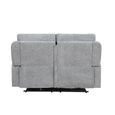 Knightsbridge Electric Recliner Sofa - 2 Seater - Granite - Fabric