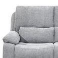 Knightsbridge Electric Recliner Sofa - 2 Seater - Granite - Fabric