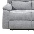 Knightsbridge Electric Recliner Sofa - 2 Seater - Granite - Fabric