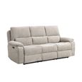 Knightsbridge Electric Recliner Sofa - 3 Seater - Fossil - Fabric