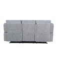 Knightsbridge Electric Recliner Sofa - 3 Seater - Granite - Fabric