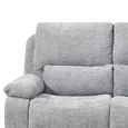 Knightsbridge Electric Recliner Sofa - 3 Seater - Granite - Fabric