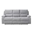 Knightsbridge Electric Recliner Sofa Suite - 3+1+1 Seater - Granite - Fabric