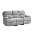 Knightsbridge Electric Recliner Sofa Suite - 3+1+1 Seater - Granite - Fabric