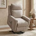 Mayfair Electric Lift & Tilt Armchair - Dual Motor - Beige - Fabric