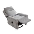 Mayfair Electric Lift & Tilt Armchair - Quad Motor - Ash Grey - Fabric