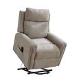 Mayfair Electric Lift & Tilt Armchair - Quad Motor - Beige - Fabric